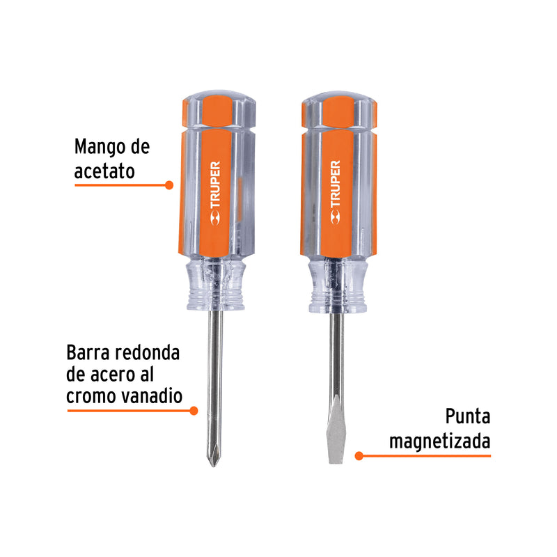 Desarmadores mini, 2 piezas