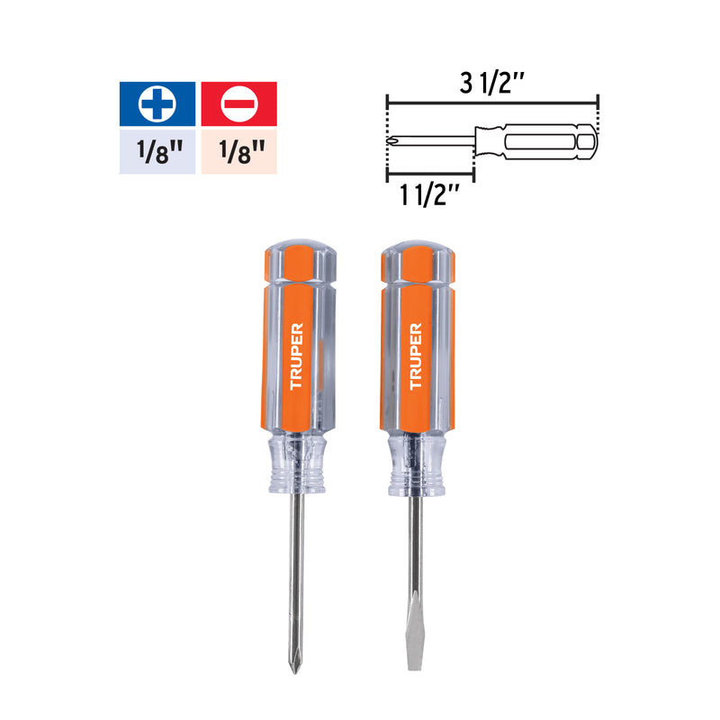 Desarmadores mini, 2 piezas