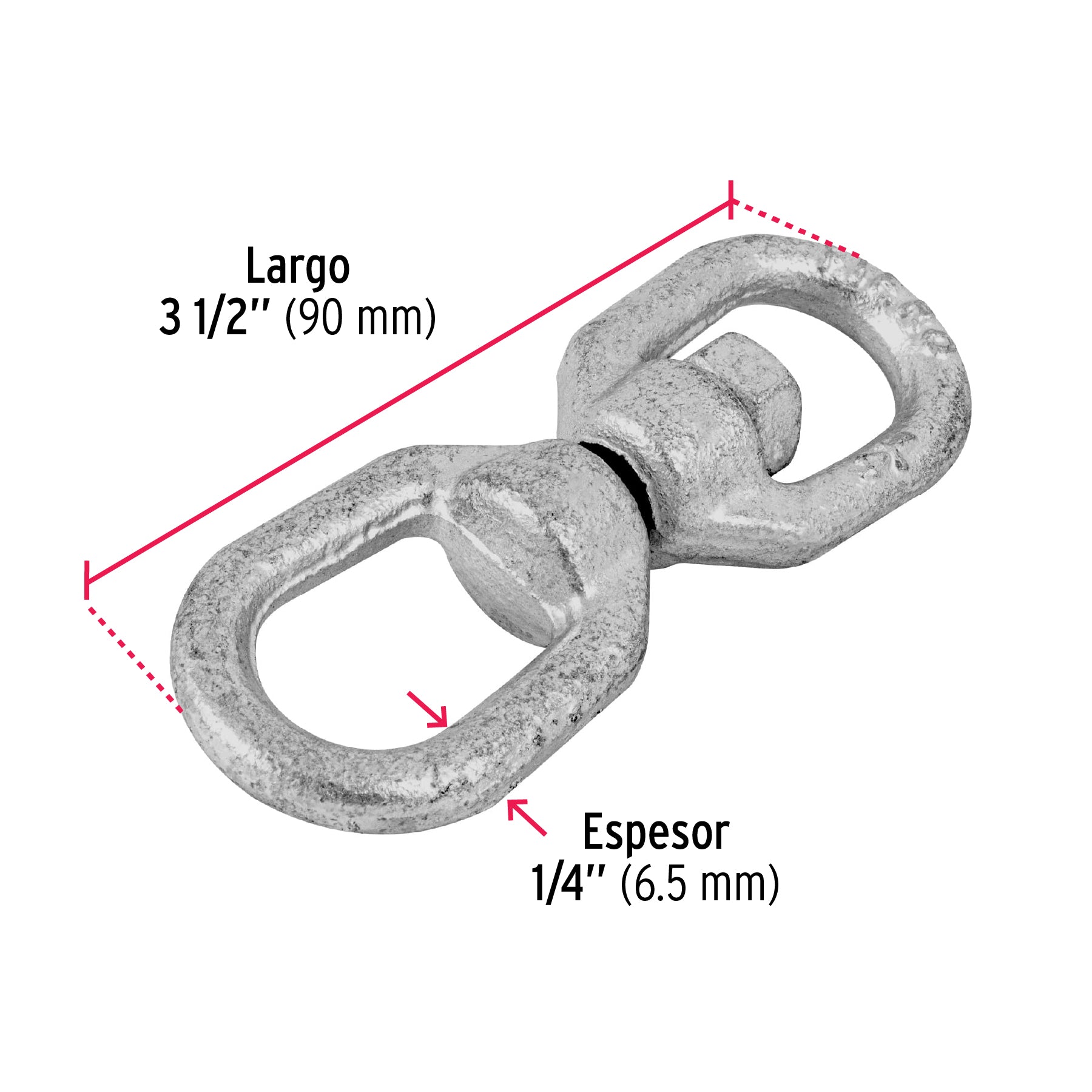 Destorcedor forjado de 1/4"