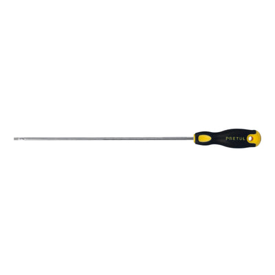 Desarmador cabinet, 1/8 x 8", mango comfort grip, pretul