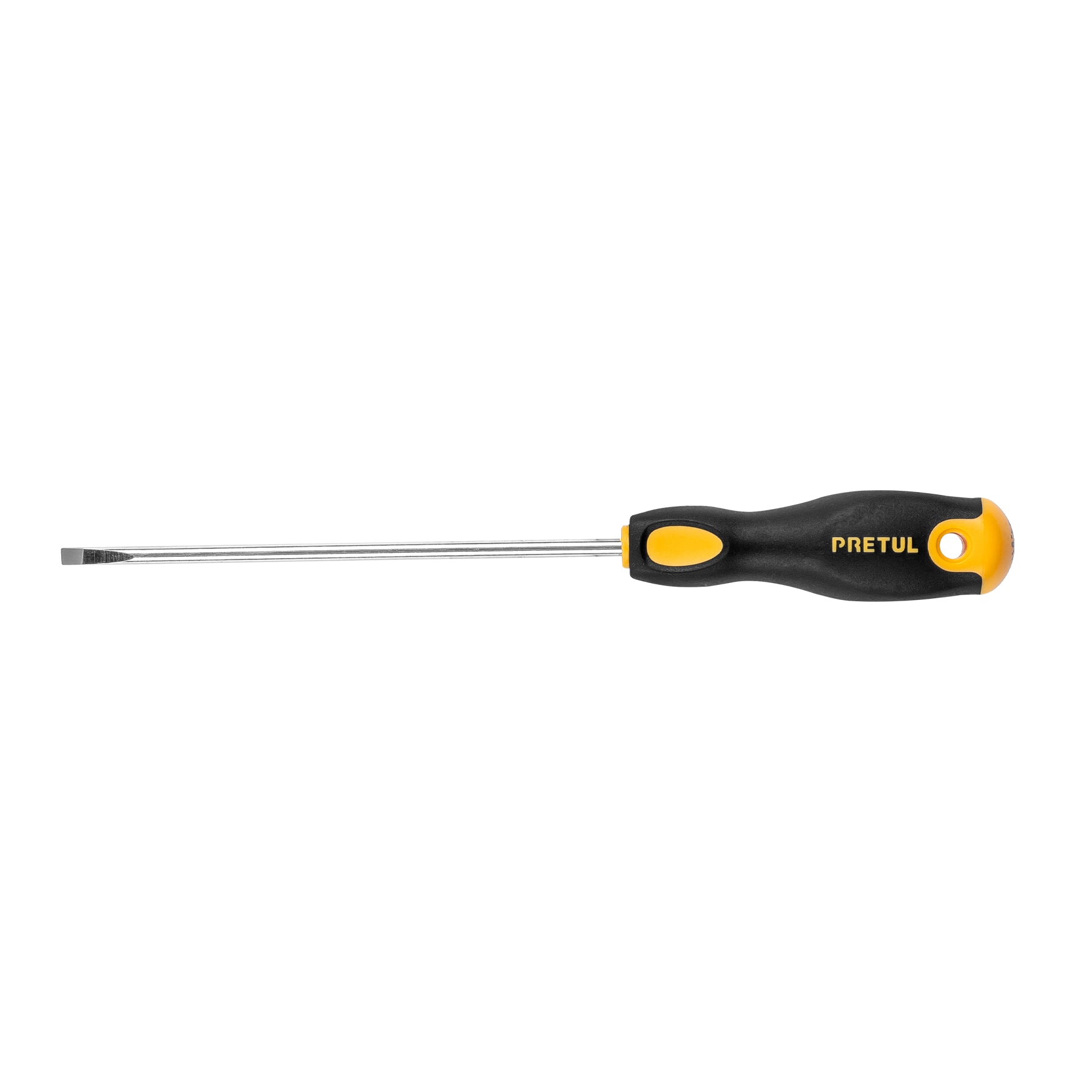 Desarmador cabinet, 3/16 x 6", mango comfort grip, pretul