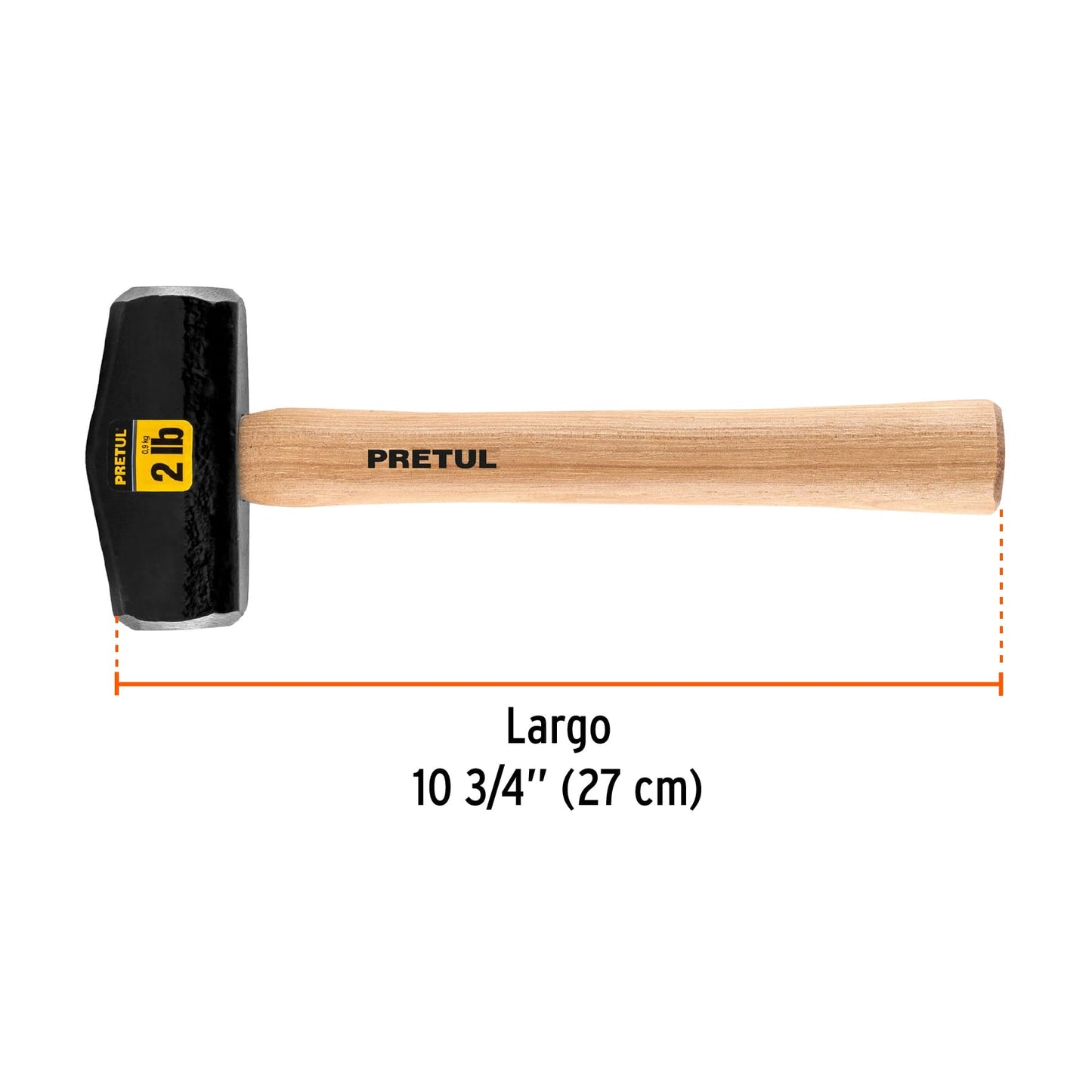 Marro tipo Nevada 2 lbs. mango 10-3/4", Pretul