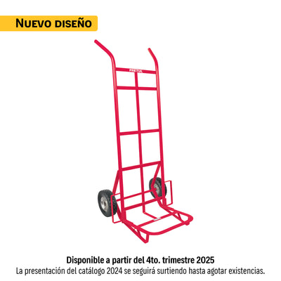 Diablo de carga de 300 kg, ruedas sólidas, doble balero