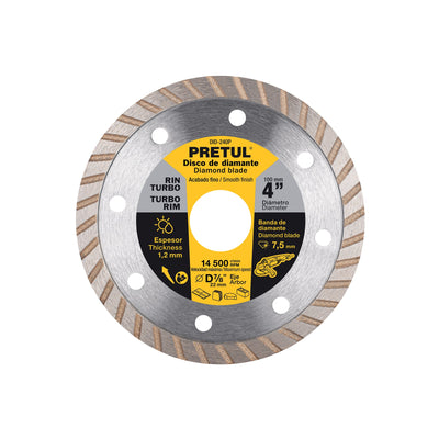 Disco de diamante, rin turbo, 4", Pretul