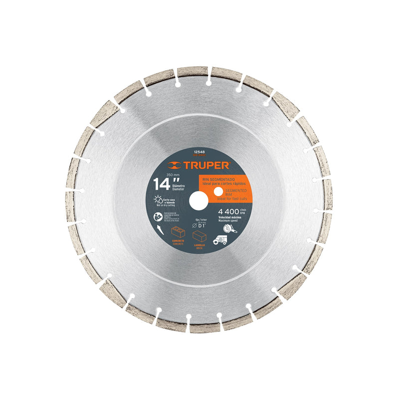 Disco de diamante, 14" para concreto
