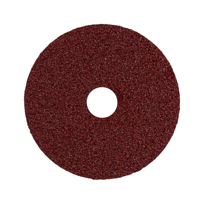 Disco de lija 4-1/2" con respaldo de fibra, grano 24