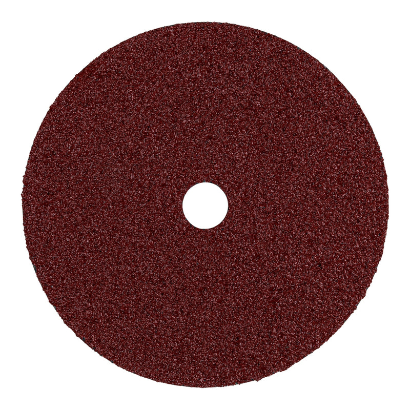 Disco de lija de 7" con respaldo de fibra, grano 36