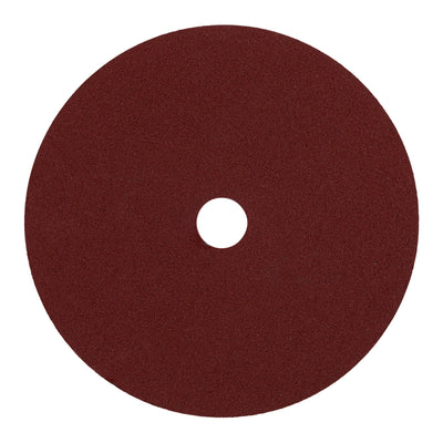 Disco de lija de 7" con respaldo de fibra, grano 80