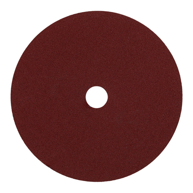 Disco de lija de 7" con respaldo de fibra, grano 80