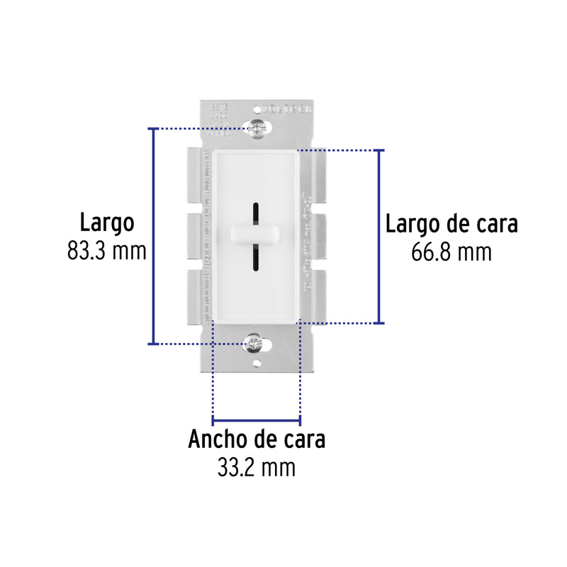 Atenuador de luz deslizable, línea Classic