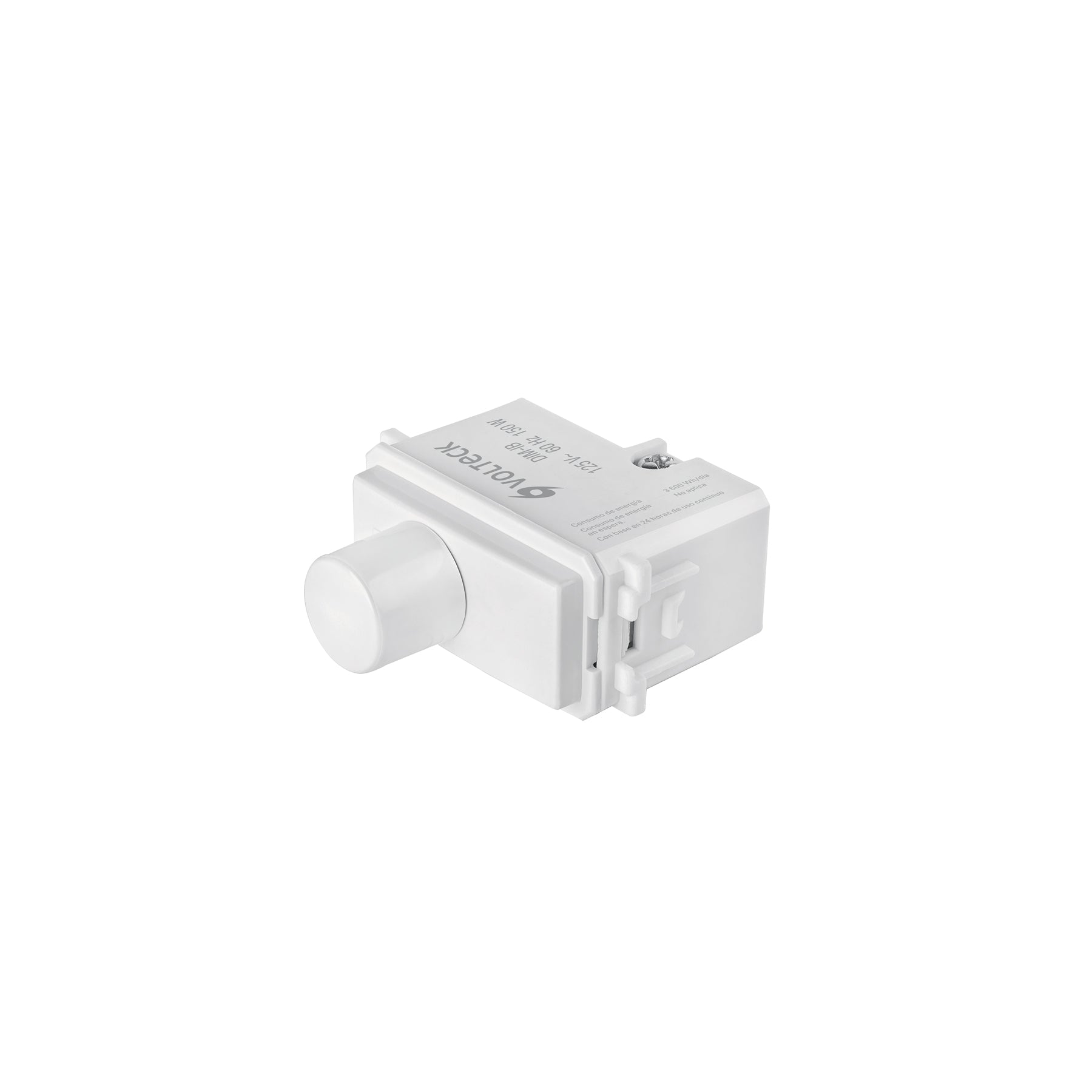 Dimmer giratorio, línea Italiana, color blanco