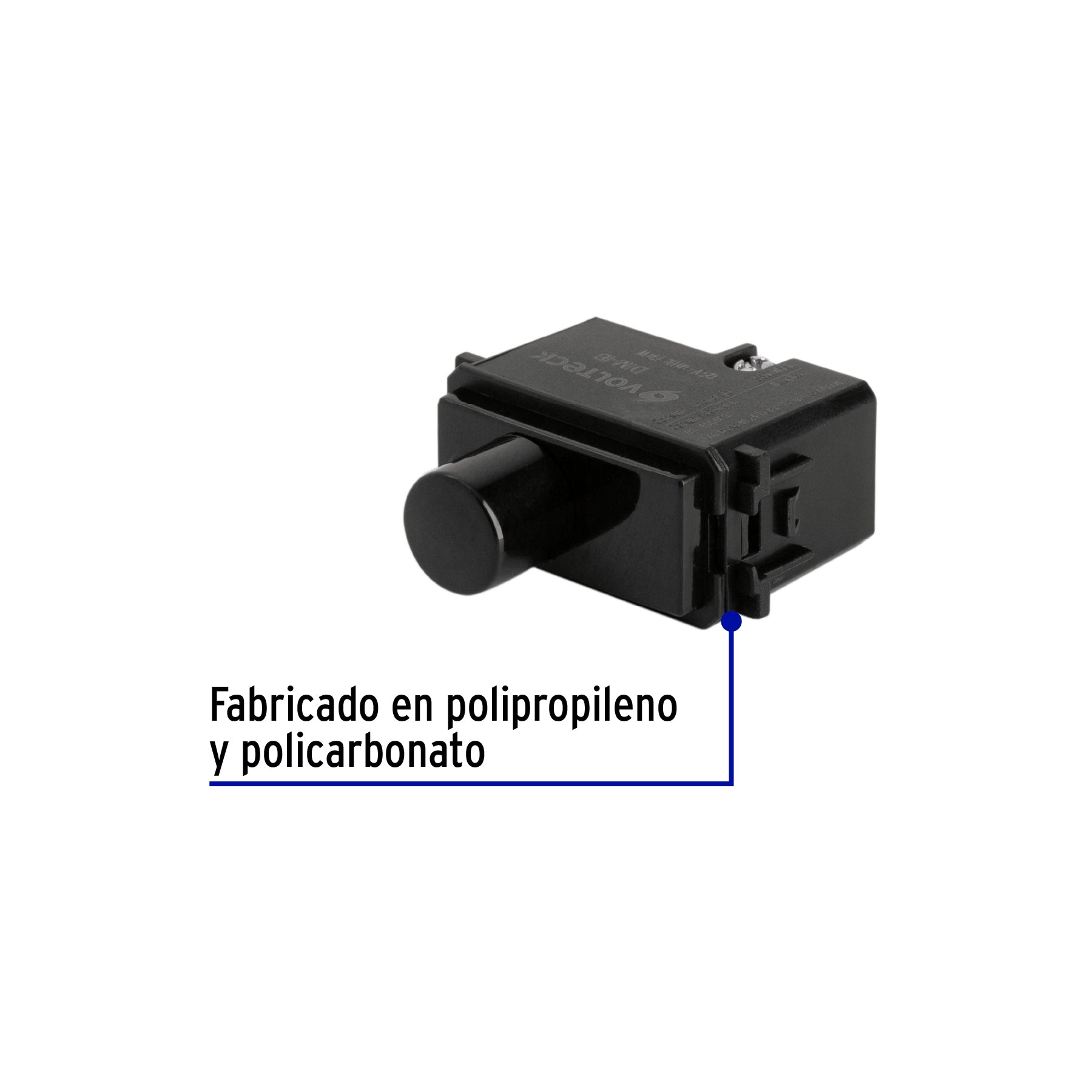 Dimmer giratorio, línea Italiana, color negro