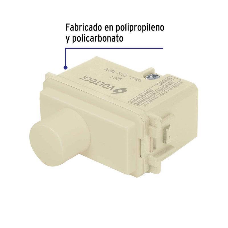 Dimmer giratorio, línea Italiana, marfil