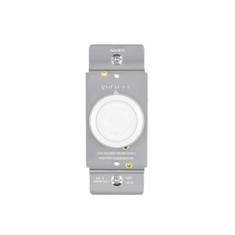 Atenuador de luz giratorio, Standard, blanco, Voltec
