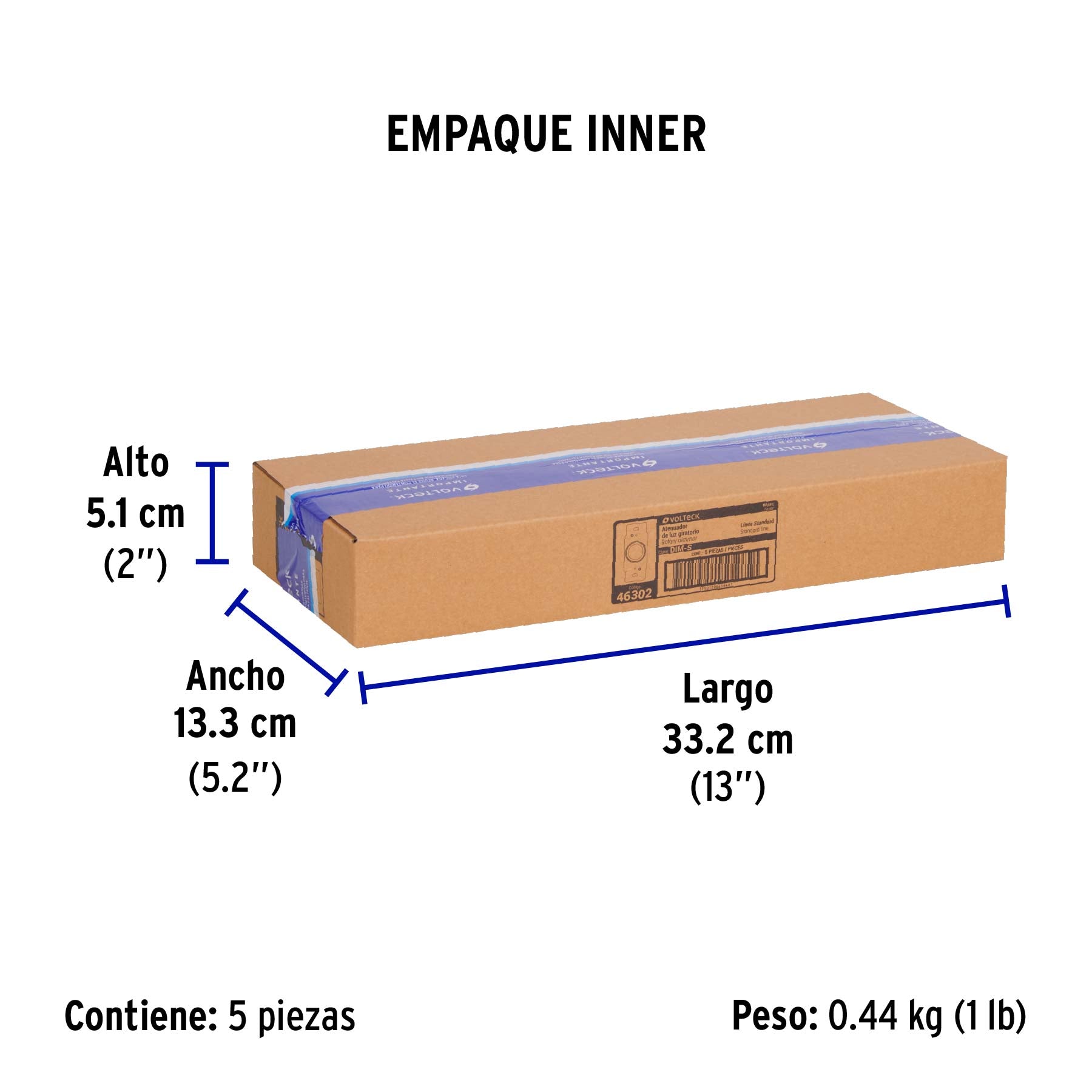 Atenuador de luz rotativo, línea Standard
