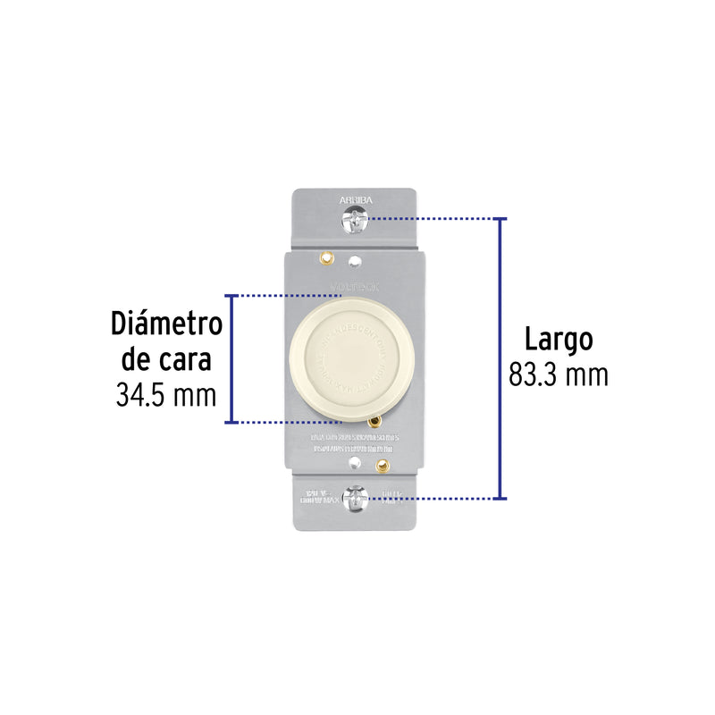 Atenuador de luz rotativo, línea Standard
