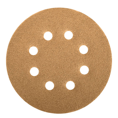 Paquete con 5 discos de lija 5" grano 120, 8 perforaciones