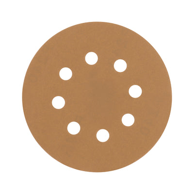 Discos de lija roto orbital 5",grano 180, 8 orificios, 5pzas