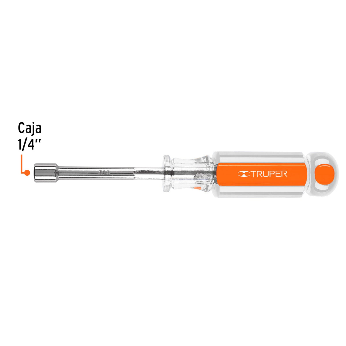 Desarmador de caja 1/4" mango de acetato