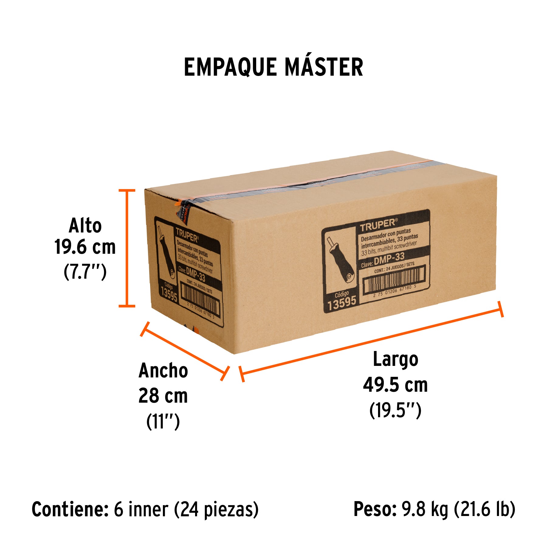 Desarmador multipunta, con 33 puntas