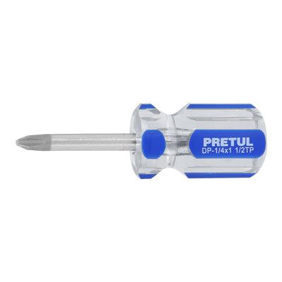 Desarmador punta phillips, 1/4 x 1-1/2", mango pvc, pretul