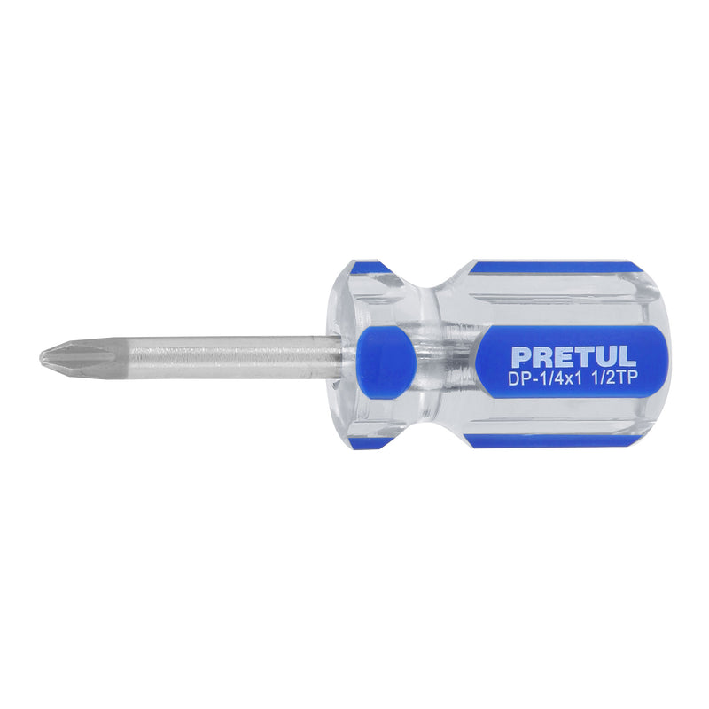 Desarmador punta phillips, 1/4 x 1-1/2", mango pvc, pretul