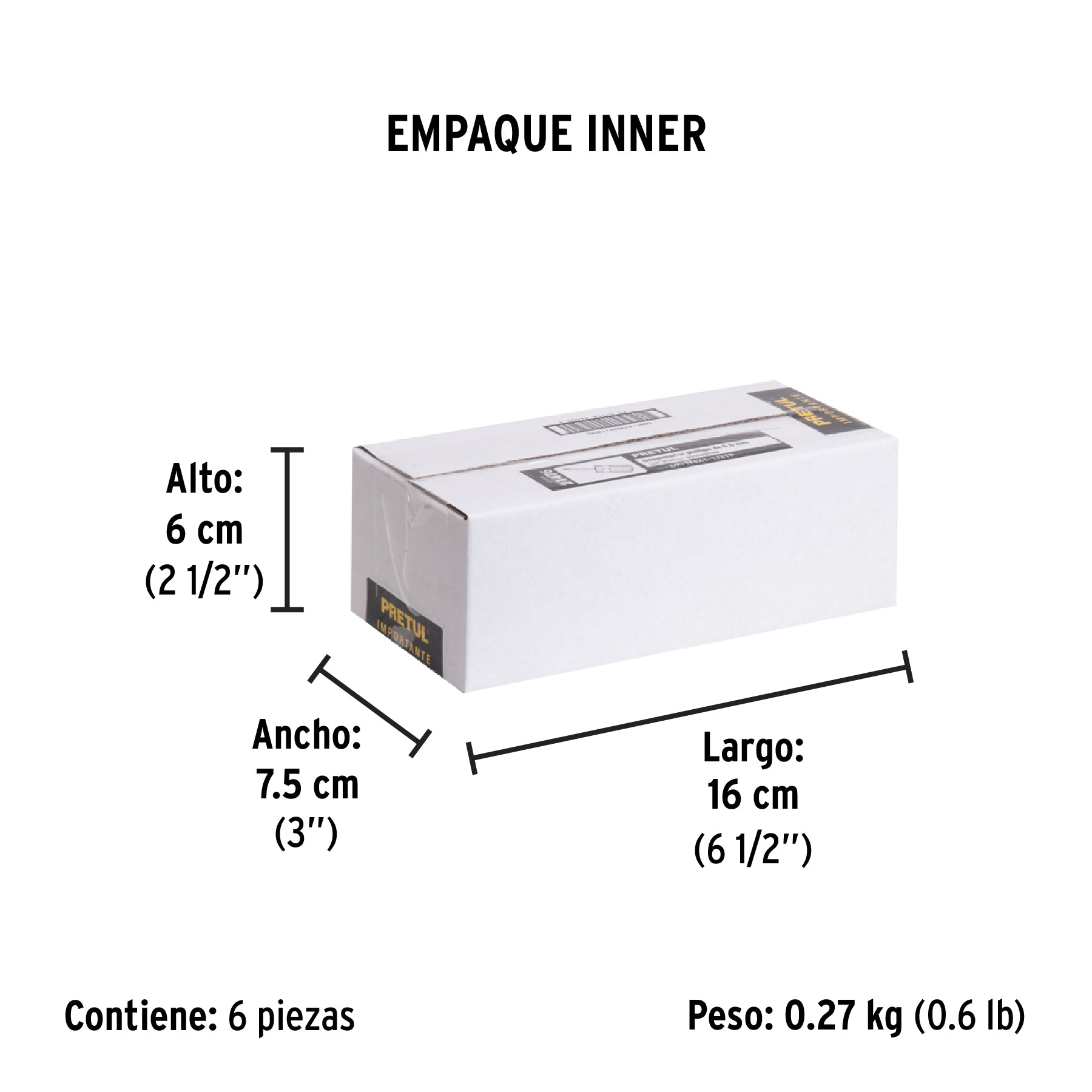 Desarmador punta phillips, 1/4 x 1-1/2", mango pvc, pretul