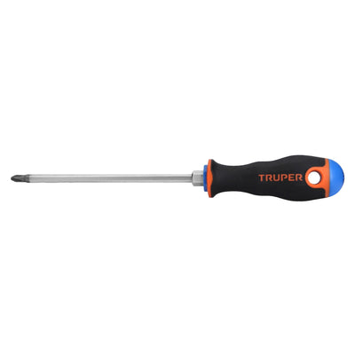 Desarmador punta phillips # 2, mango comfort grip, 6"