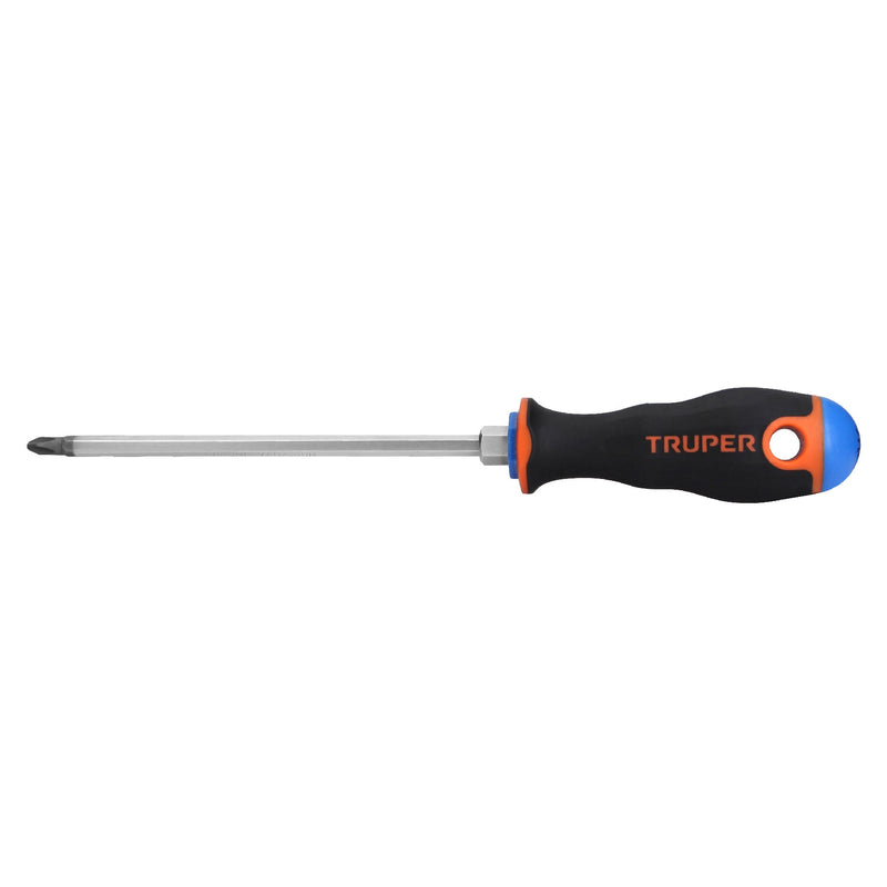 Desarmador punta phillips # 2, mango comfort grip, 6"