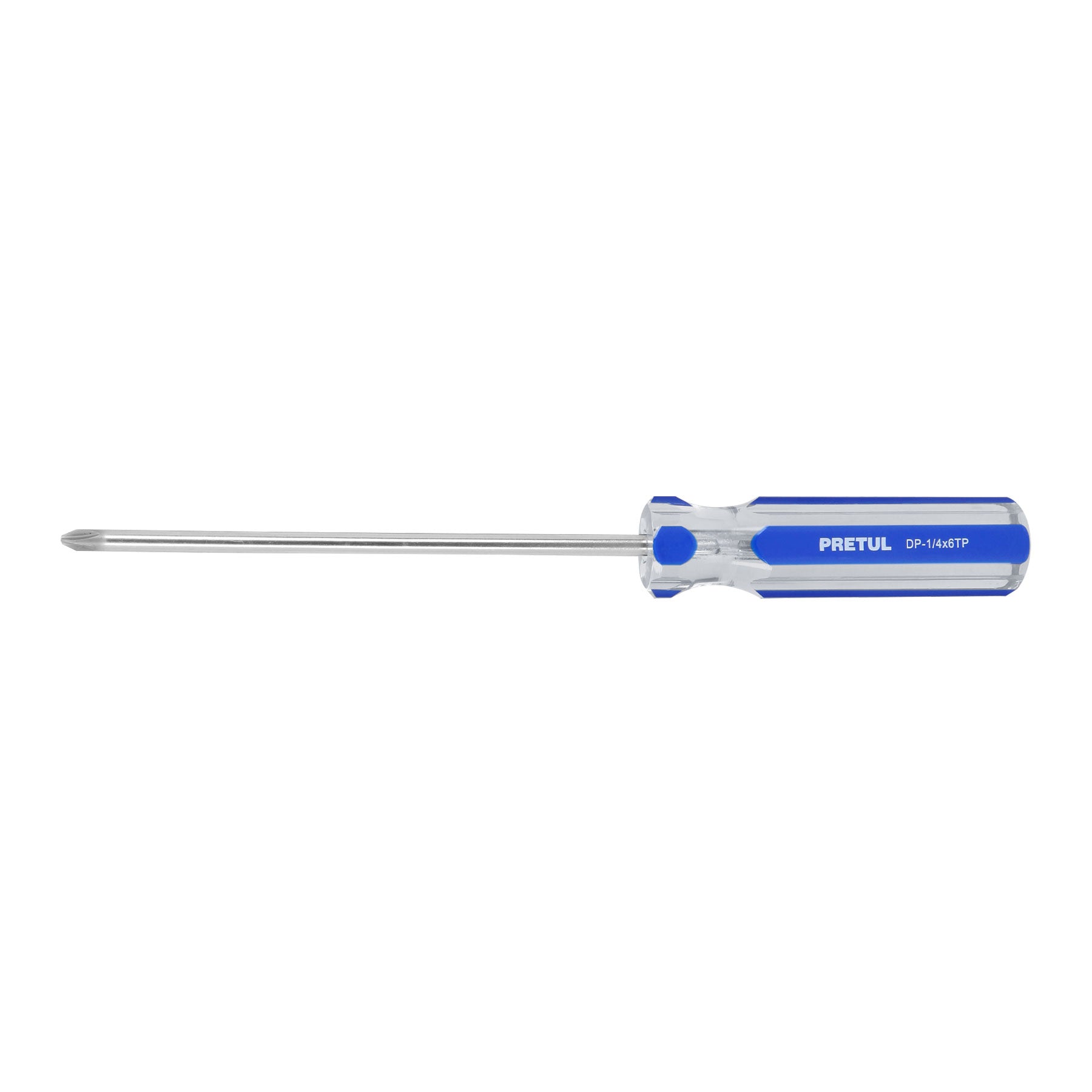 Desarmador punta phillips, 1/4 x 6", mango pvc, pretul