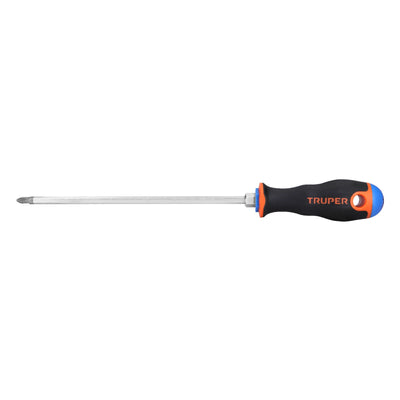 Desarmador punta phillips # 2, mango comfort grip, 8"