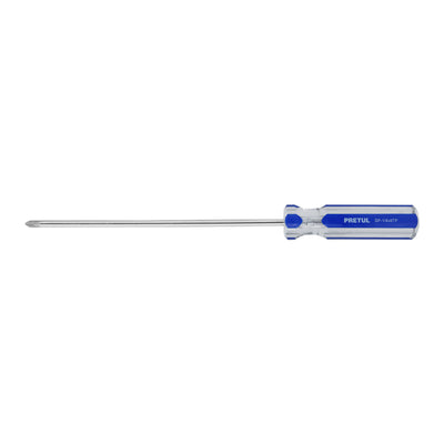 Desarmador punta phillips, 1/4 x 8", mango pvc, pretul