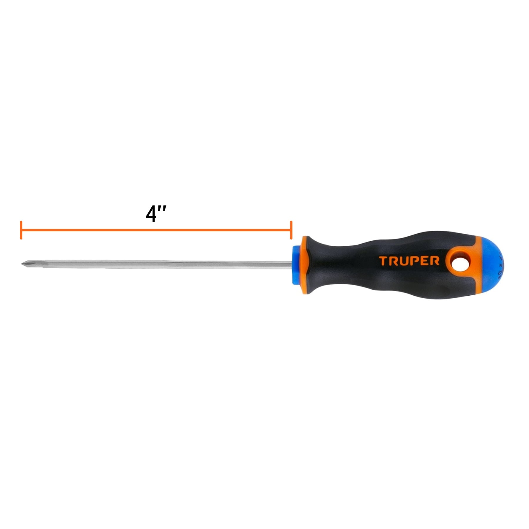 Desarmador punta phillips # 0, mango comfort grip, 4"