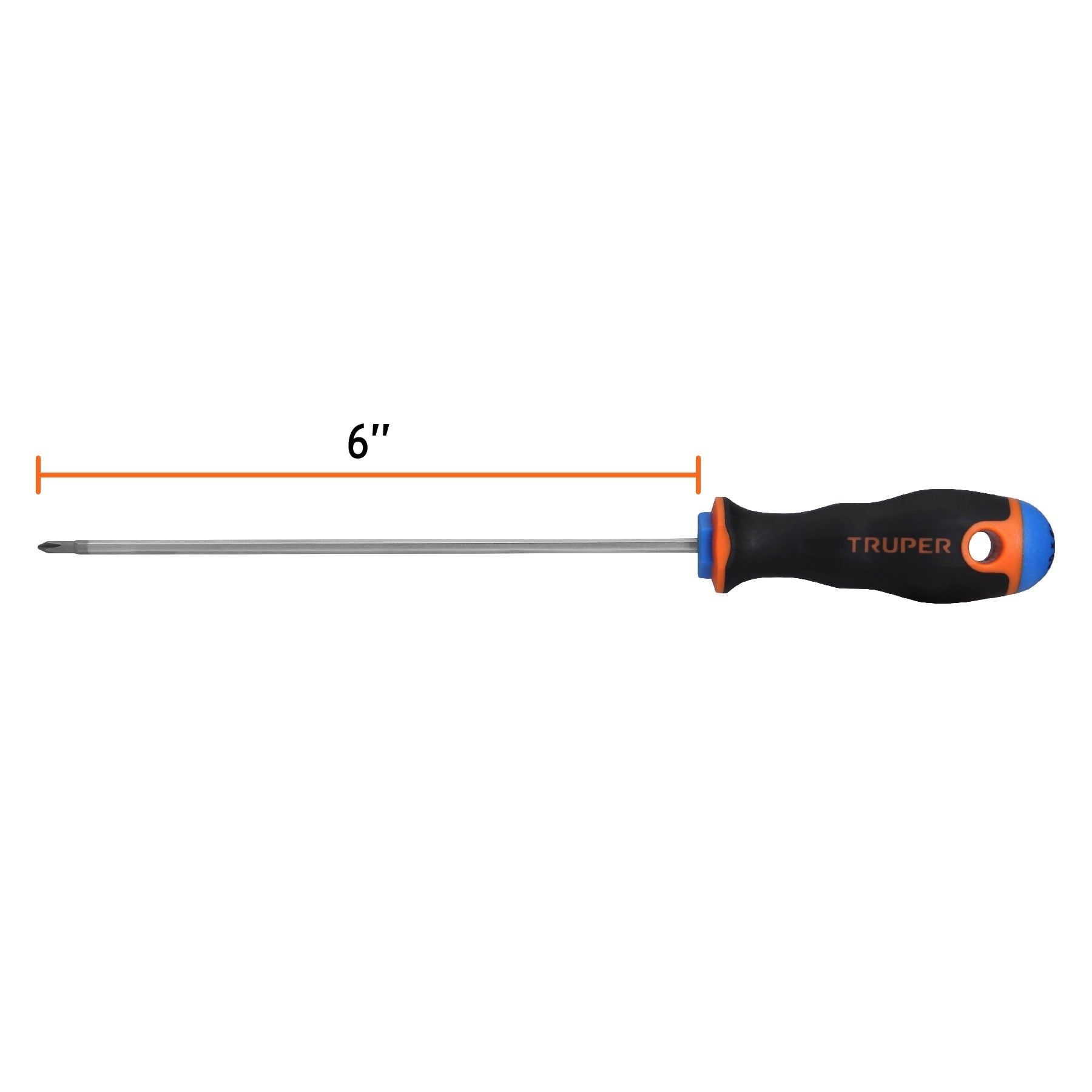 Desarmador punta phillips # 0, mango comfort grip, 6"