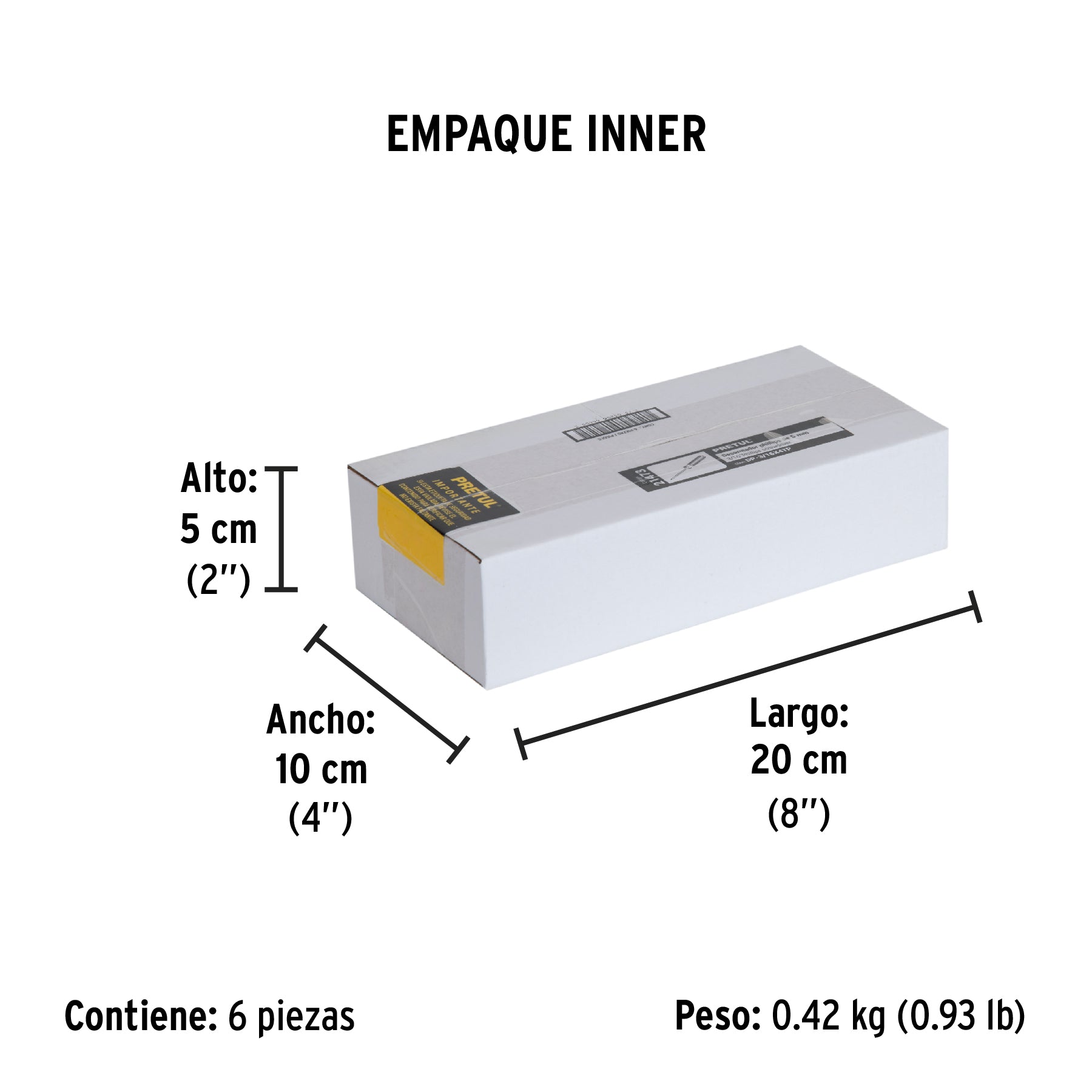 Desarmador punta phillips, 3/16 x 4", mango pvc, pretul