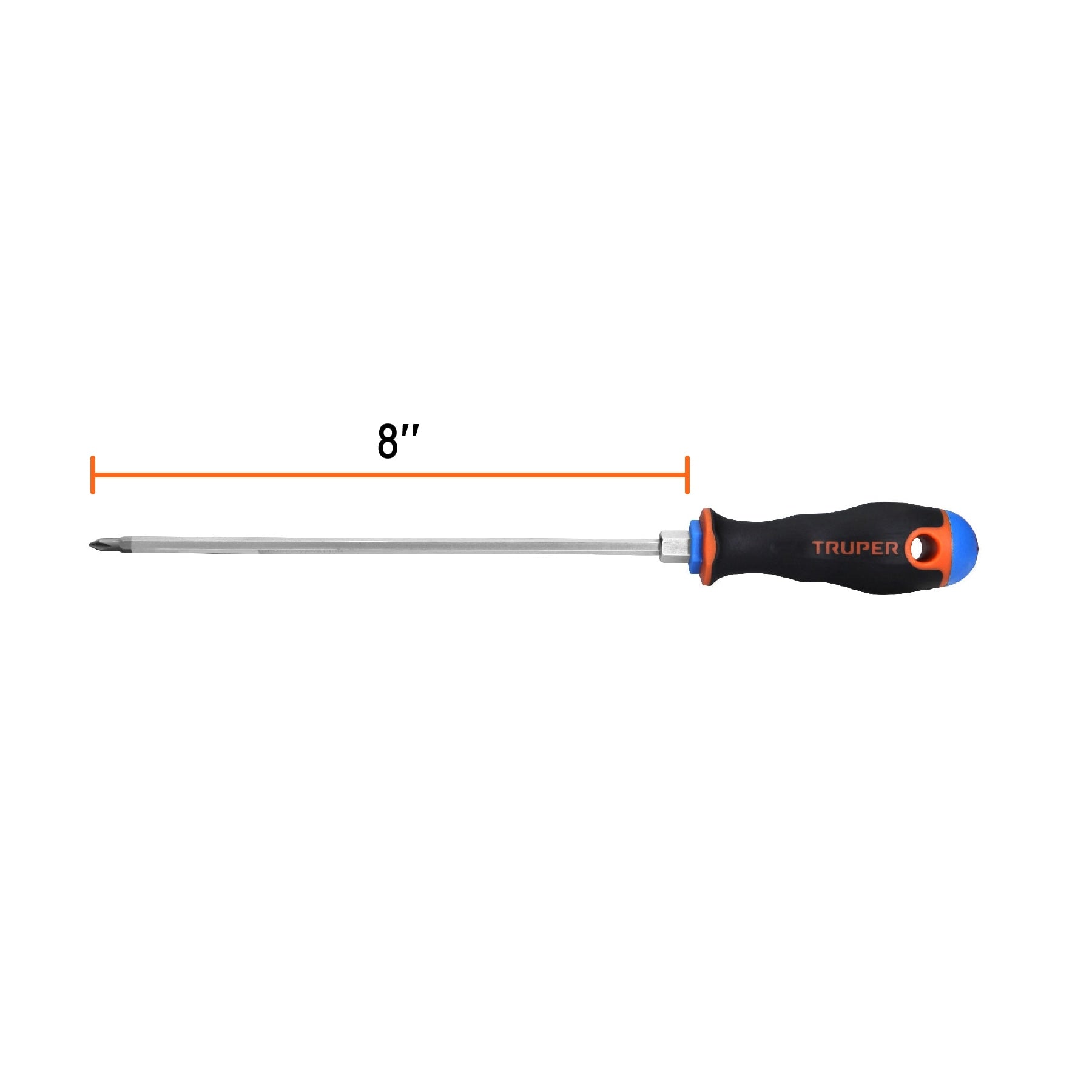 Desarmador punta phillips # 1, mango comfort grip, 8"