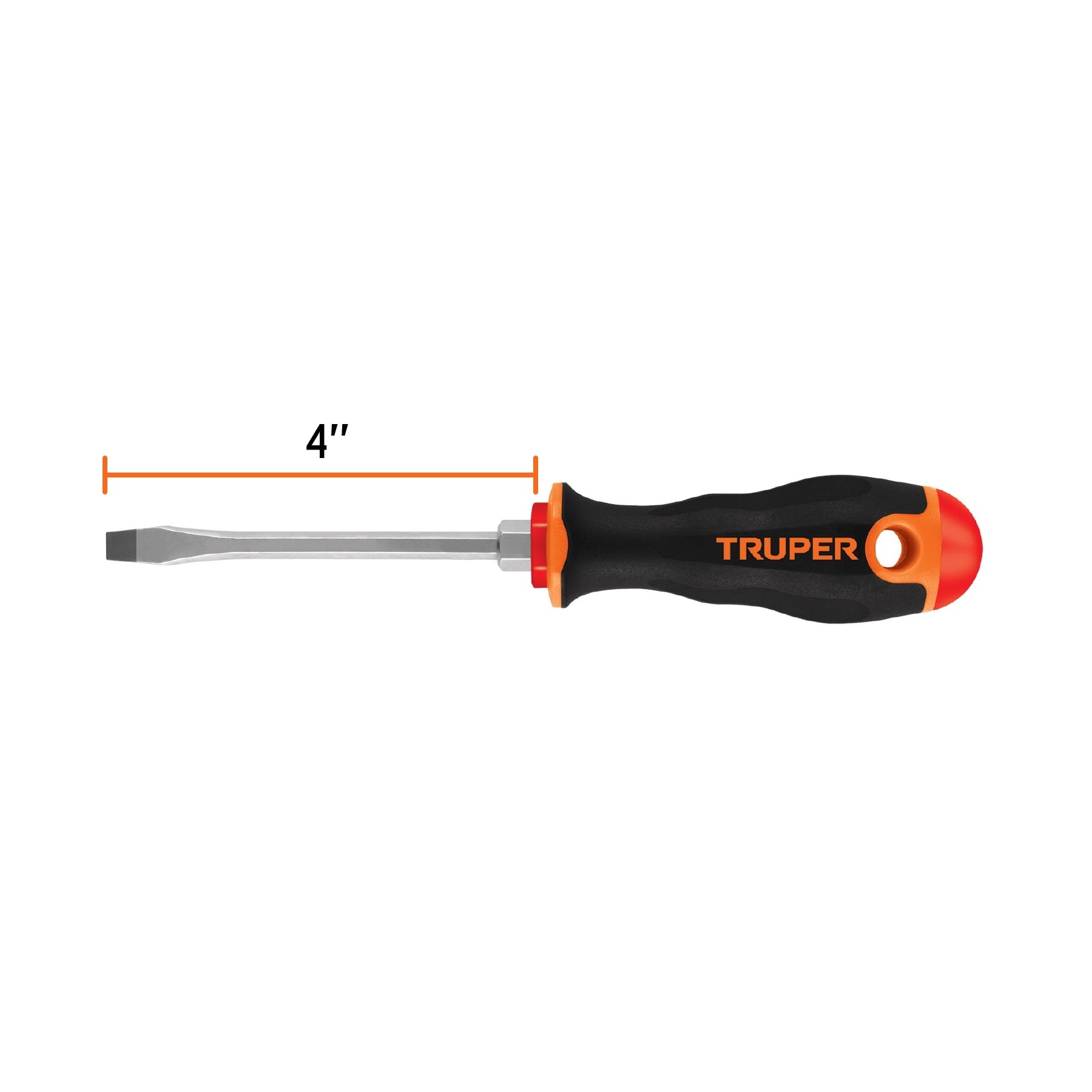 Desarmador plano 1/4x4" mango comfort grip