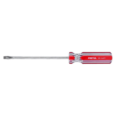 Desarmador plano, 1/4 x 6", mango pvc, pretul