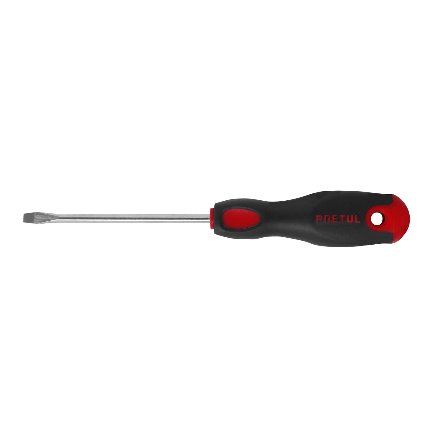Desarmador plano, 3/16x4", mgo comfort grip, pretul