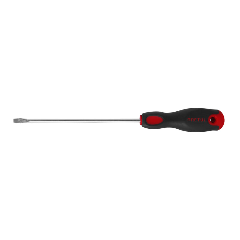 Desarmador plano, 3/16x6", mgo comfort grip, pretul
