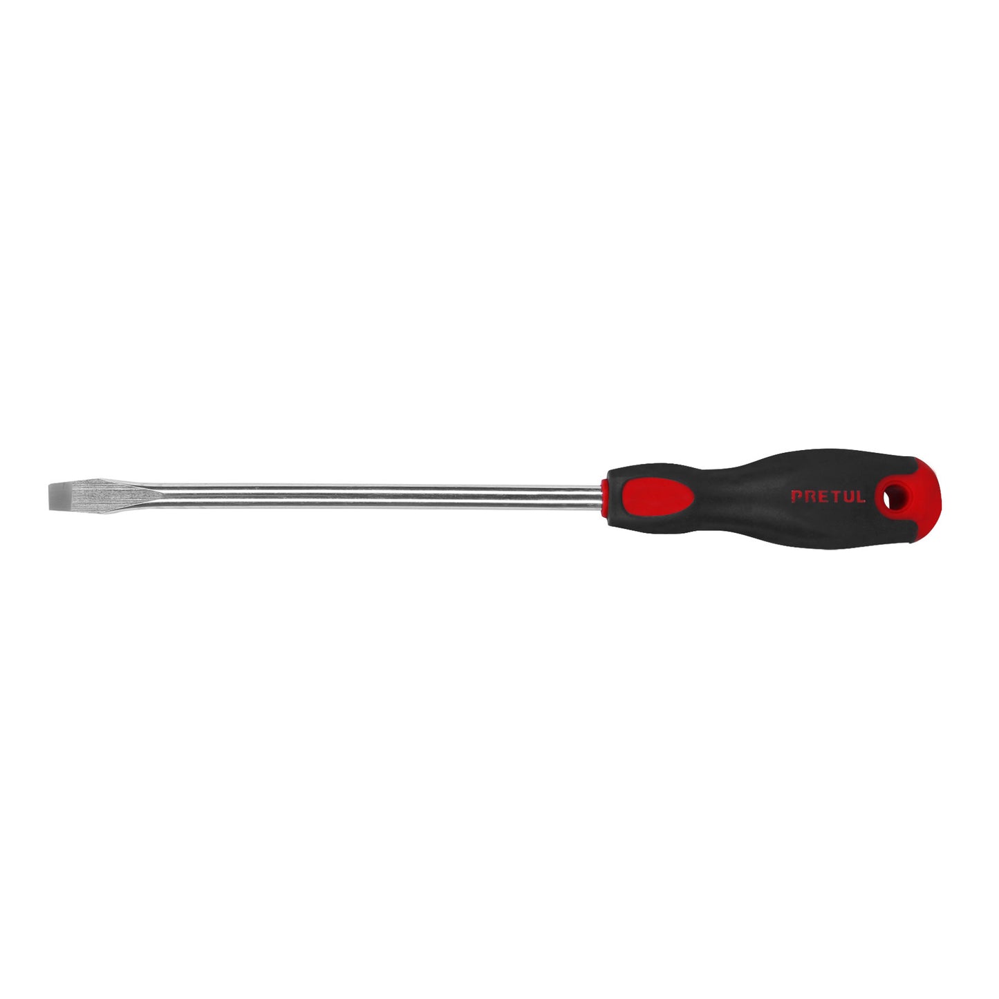 Desarmador plano, 3/8' x 8', mango Comfort Grip, Pretul