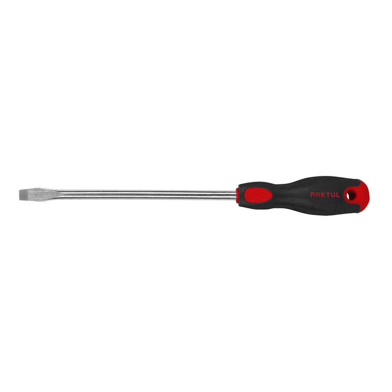 Desarmador plano, 3/8' x 8', mango Comfort Grip, Pretul