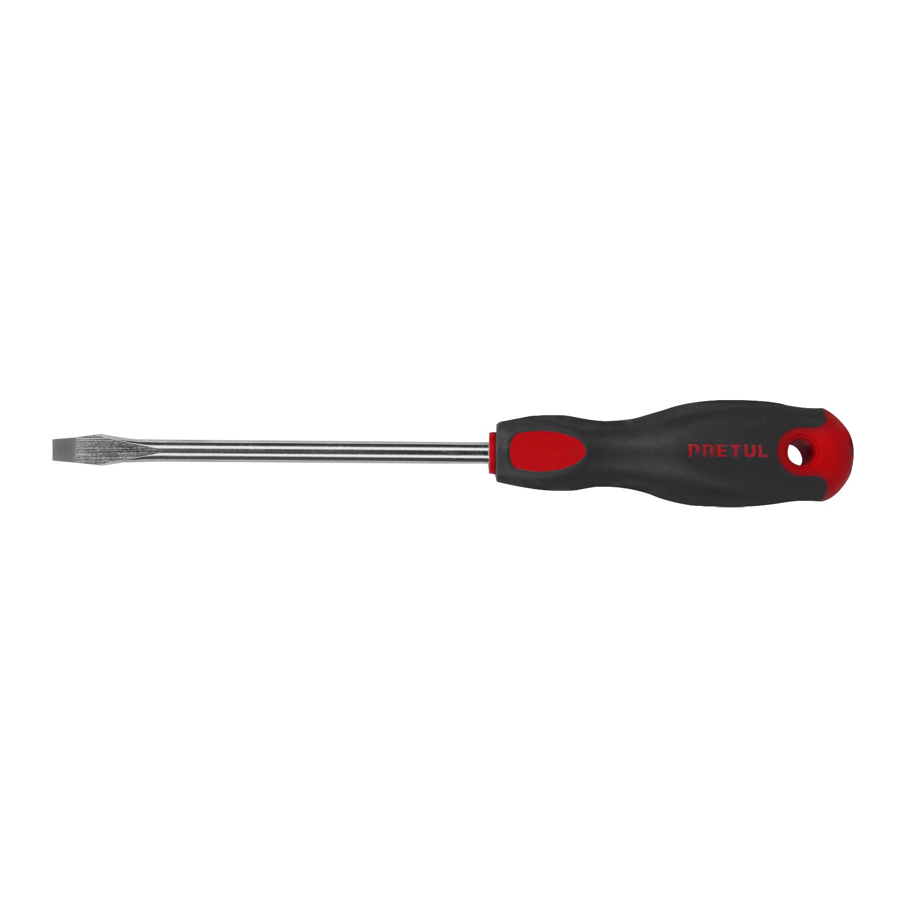 Desarmador plano, 5/16 x 6", mango comfort grip, pretul