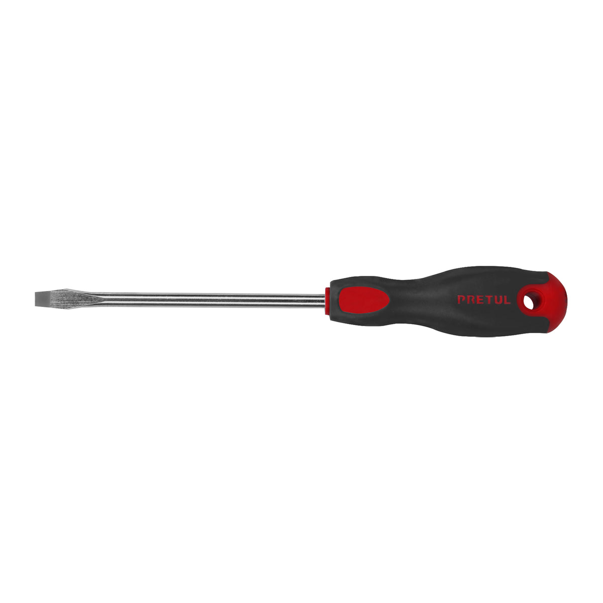 Desarmador plano, 5/16 x 6", mango comfort grip, pretul