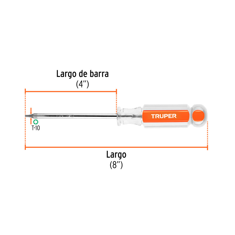 Desarmador punta Torx T 10 mango de acetato