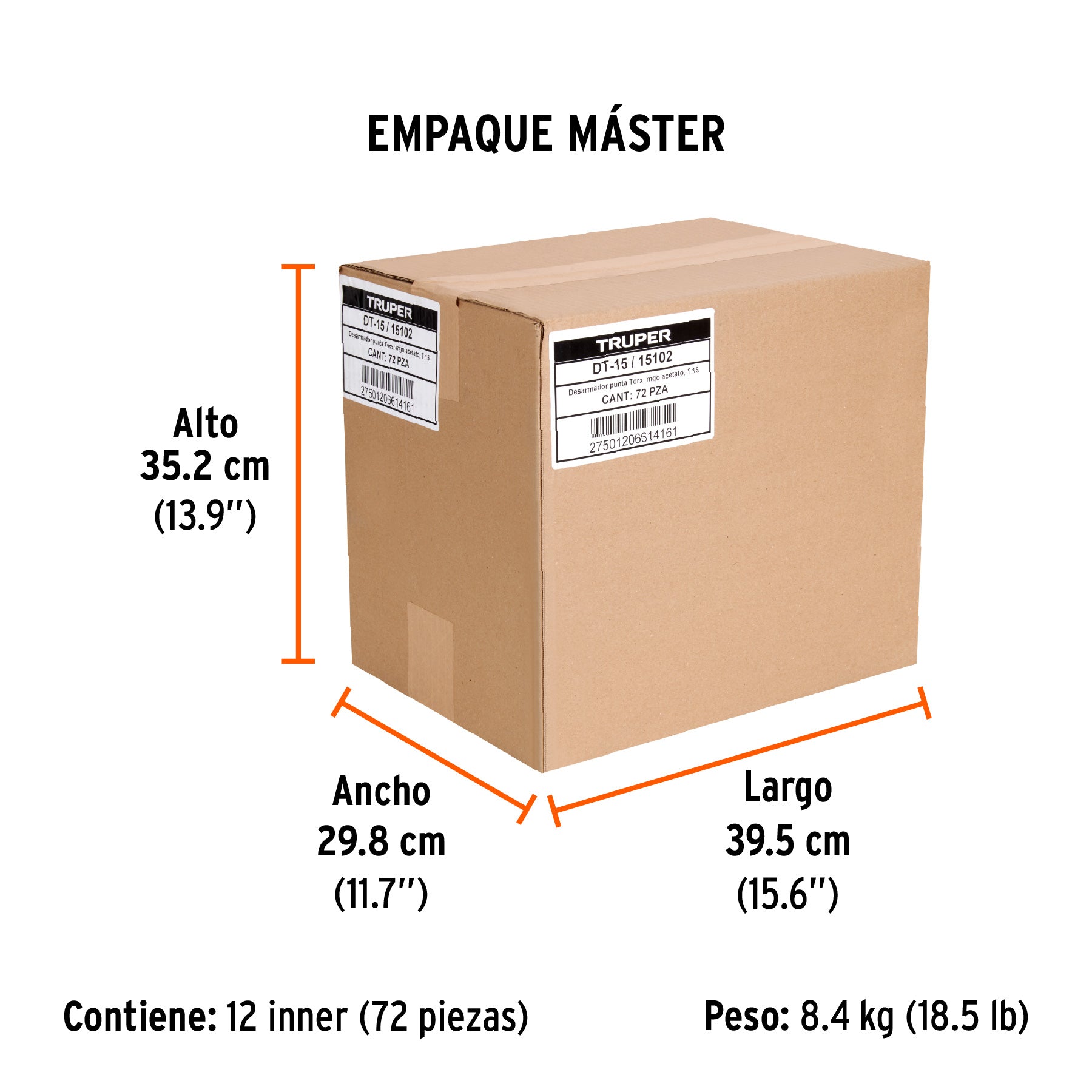 Desarmador punta Torx T 15 mango de acetato