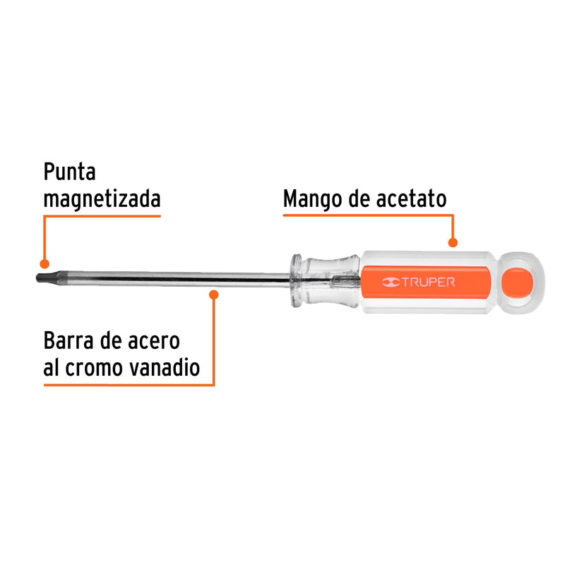 Desarmador punta Torx T 20 mango de acetato