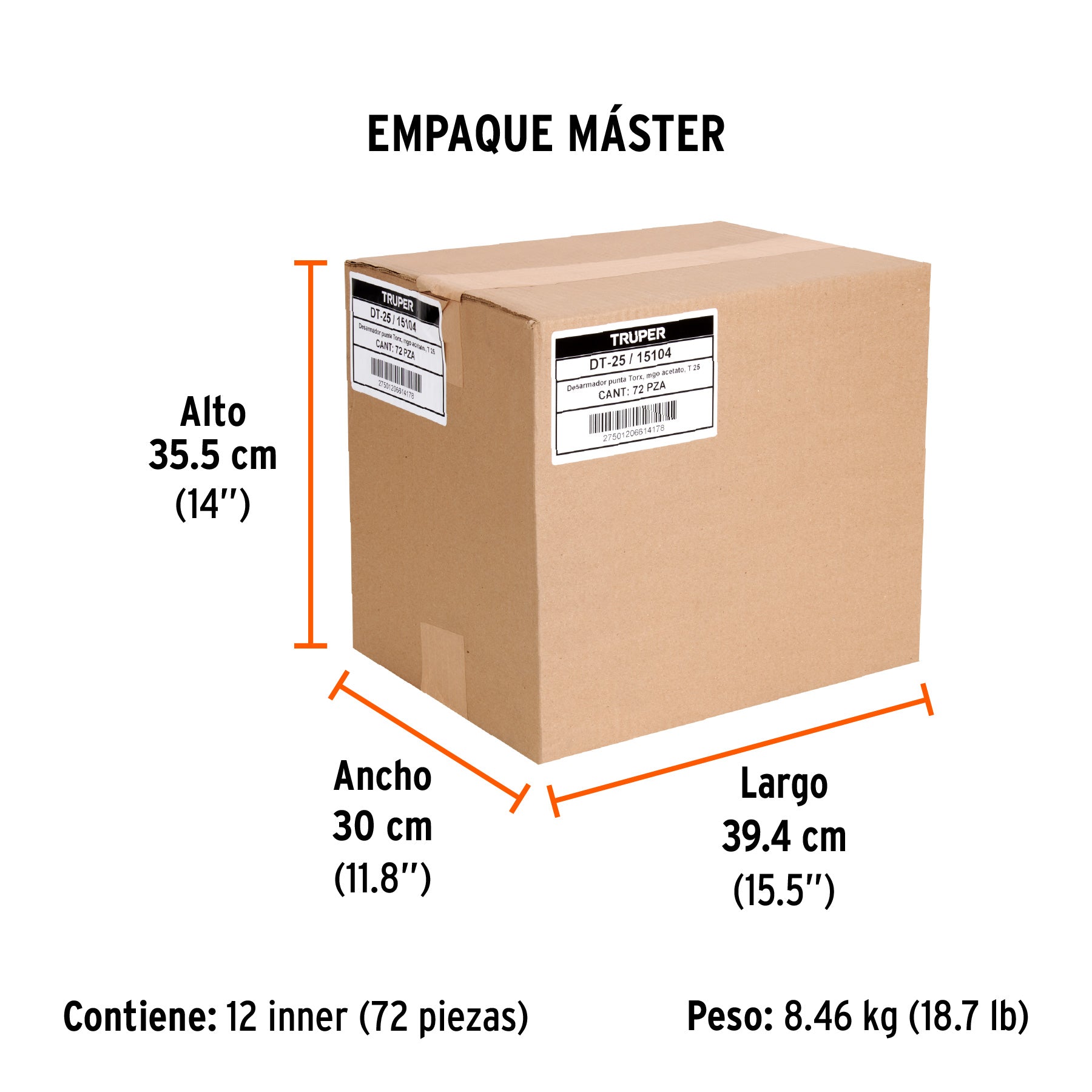 Desarmador punta Torx T 25 mango de acetato