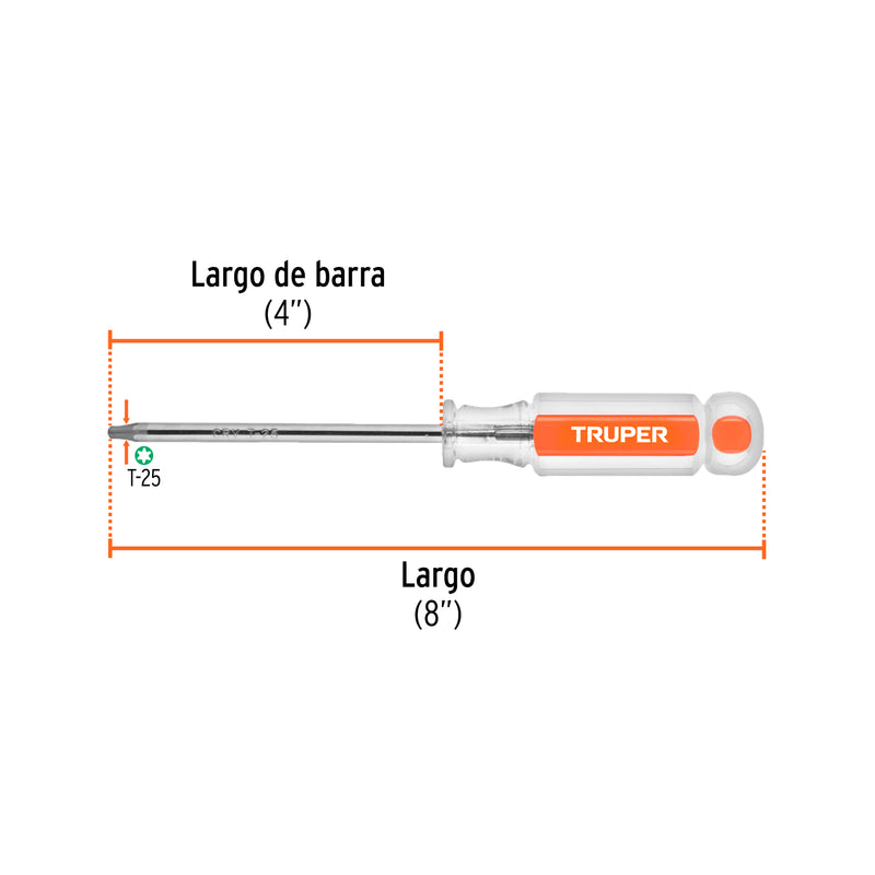 Desarmador punta Torx T 25 mango de acetato