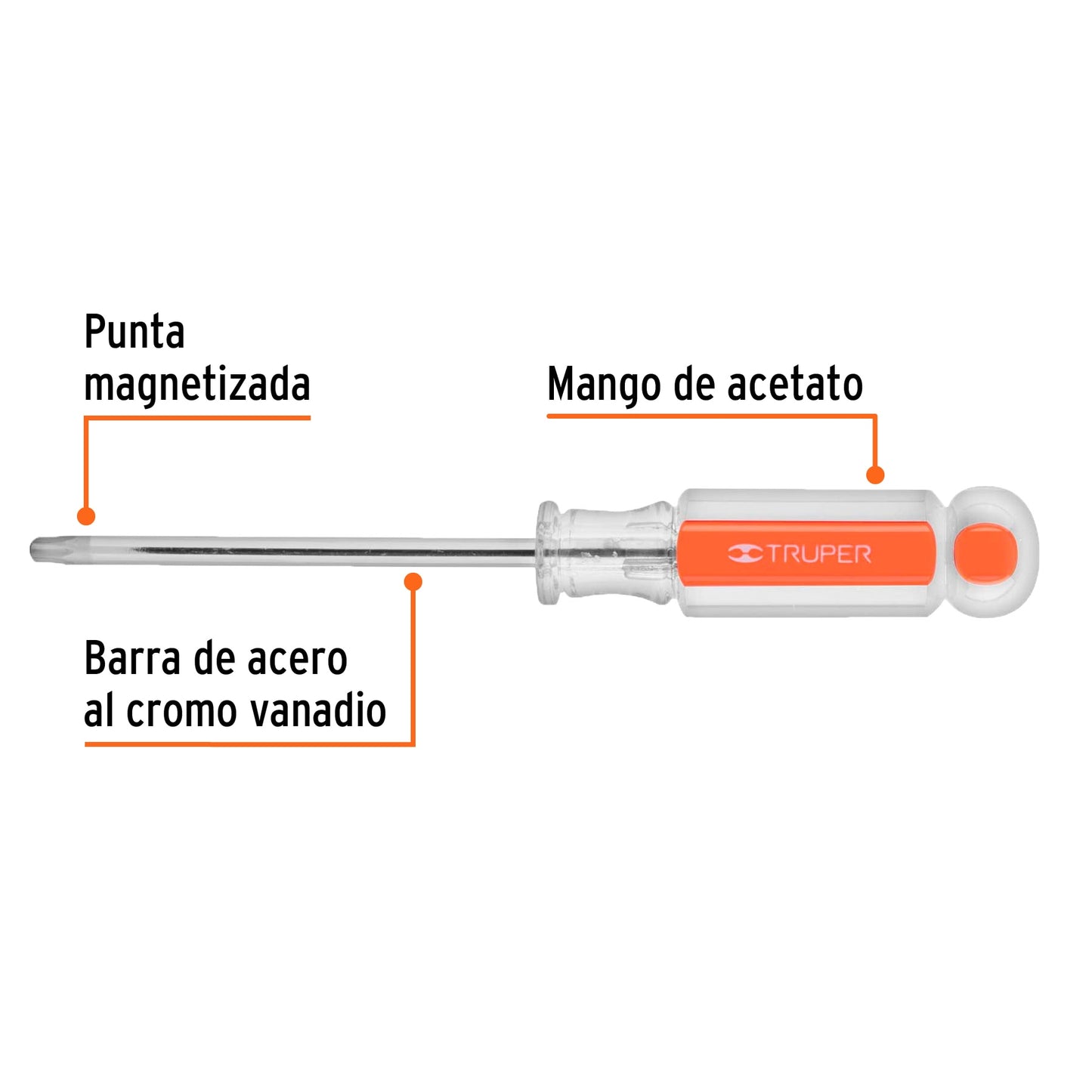 Desarmador punta Torx T 27 mango de acetato
